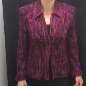 Traditional sweater jacket in blazer cut
